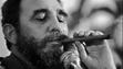 Cuban President Fidel Castro enjoys a cigar in 1978.