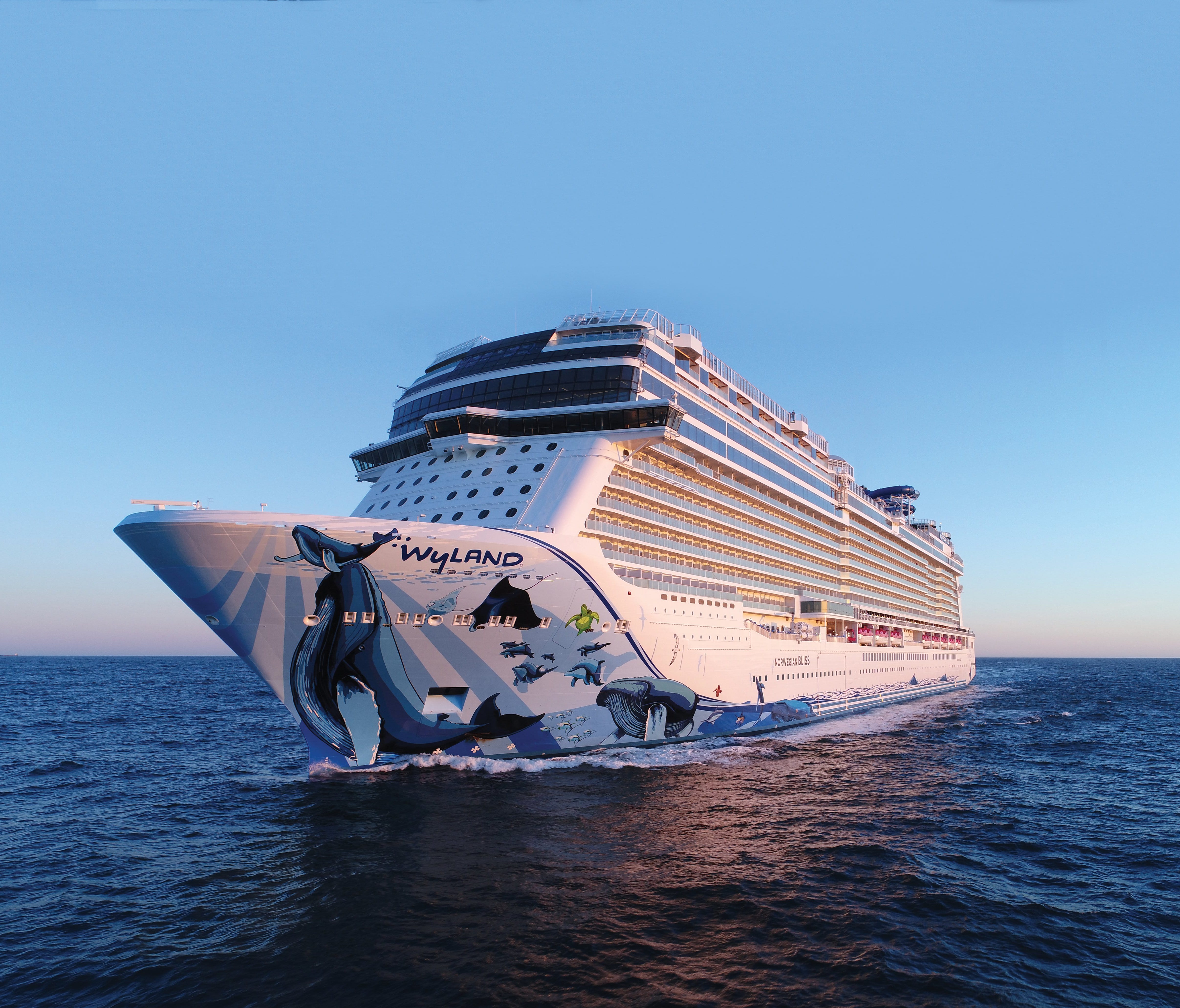 9. Norwegian Bliss. Unveiled in April 2018, Norwegian Cruise Line's largest ship ever measures 168,028 tons.