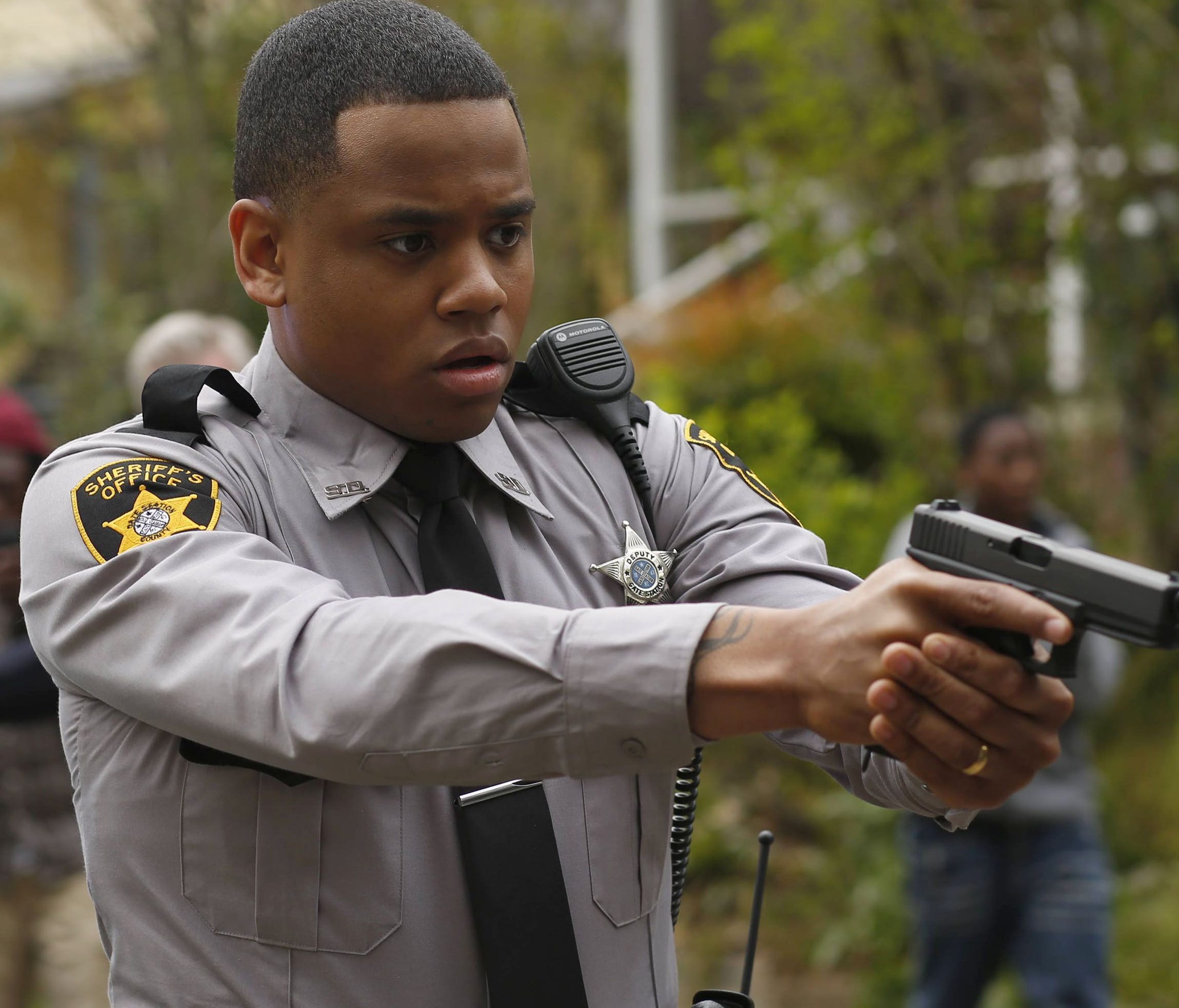 Deputy Josh Beck (Tristan 'Mack' Wilds) is accused of murdering a teenager in Fox's 'Shots Fired.'