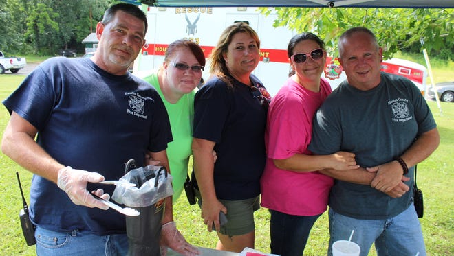 The Houston County Fire Department was on hand to grill hot dogs for the hungry crowd.