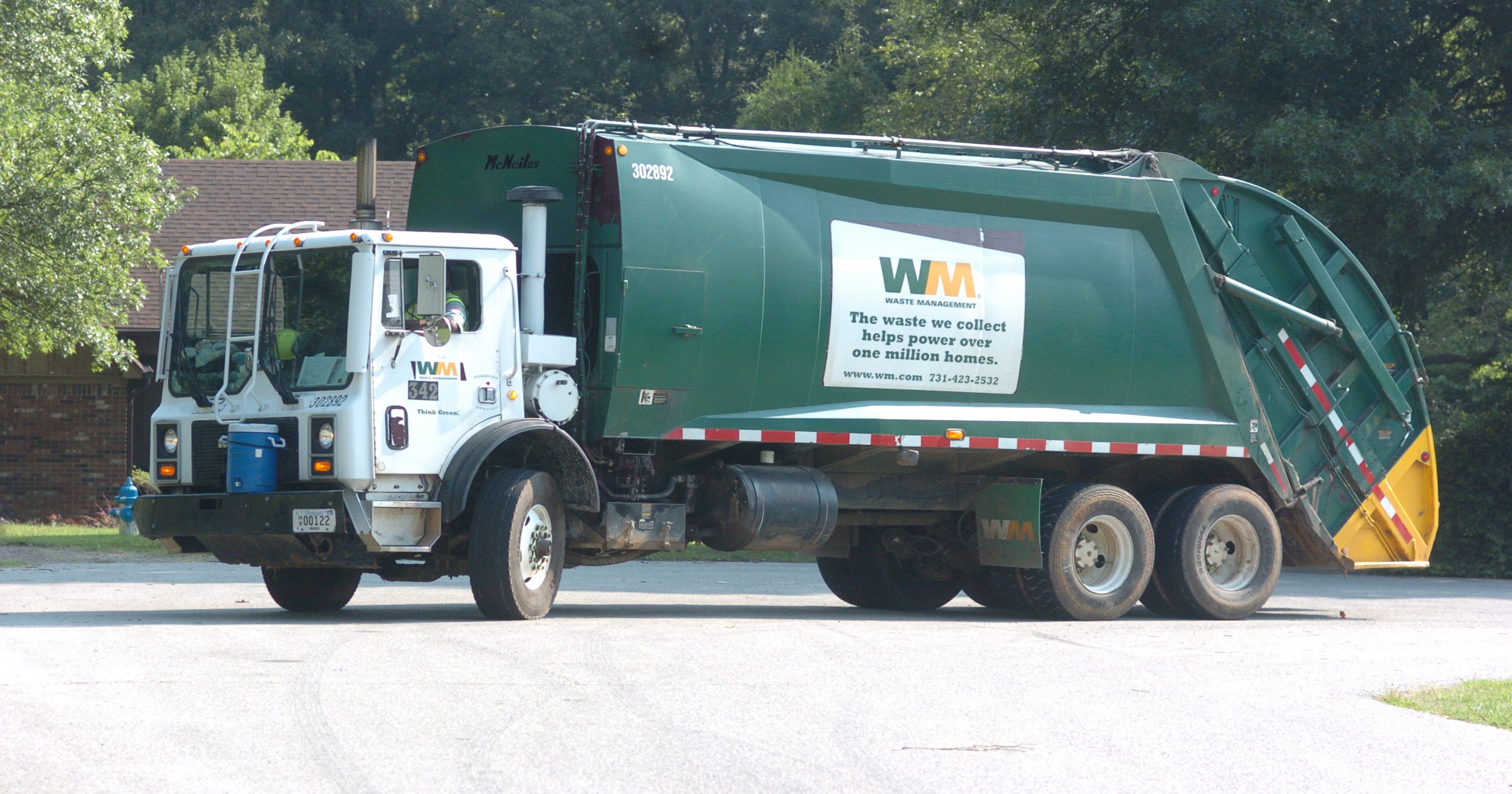 Holiday garbage schedule for Jackson