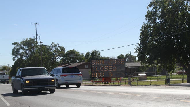 Part of San Jose Boulevard between Peach Tree and Del Rio Streets was closed to thru traffic for more than six months as road improvement construction takes place.