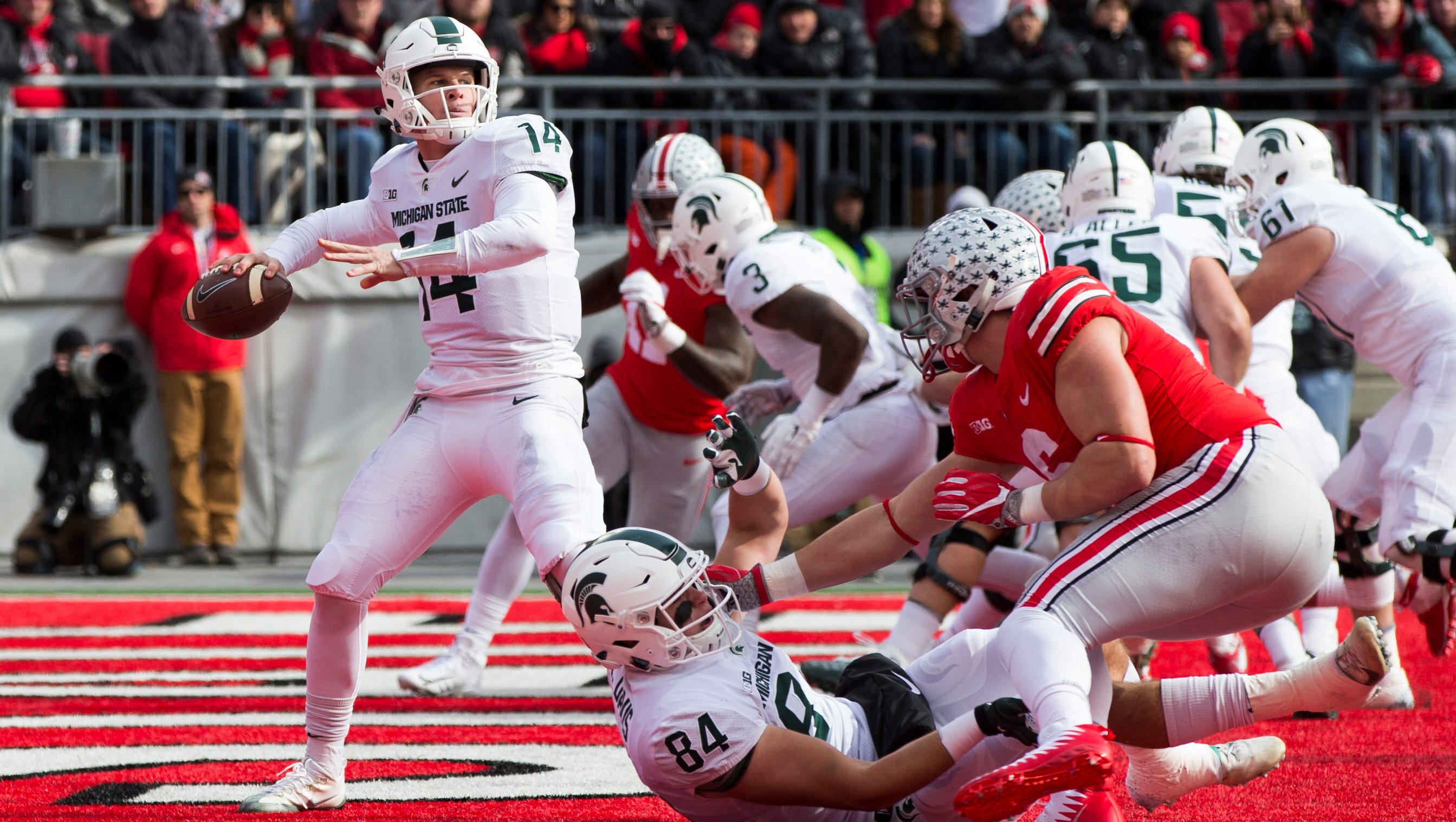 Michigan State Football Report Card Grades For Msu At Ohio State