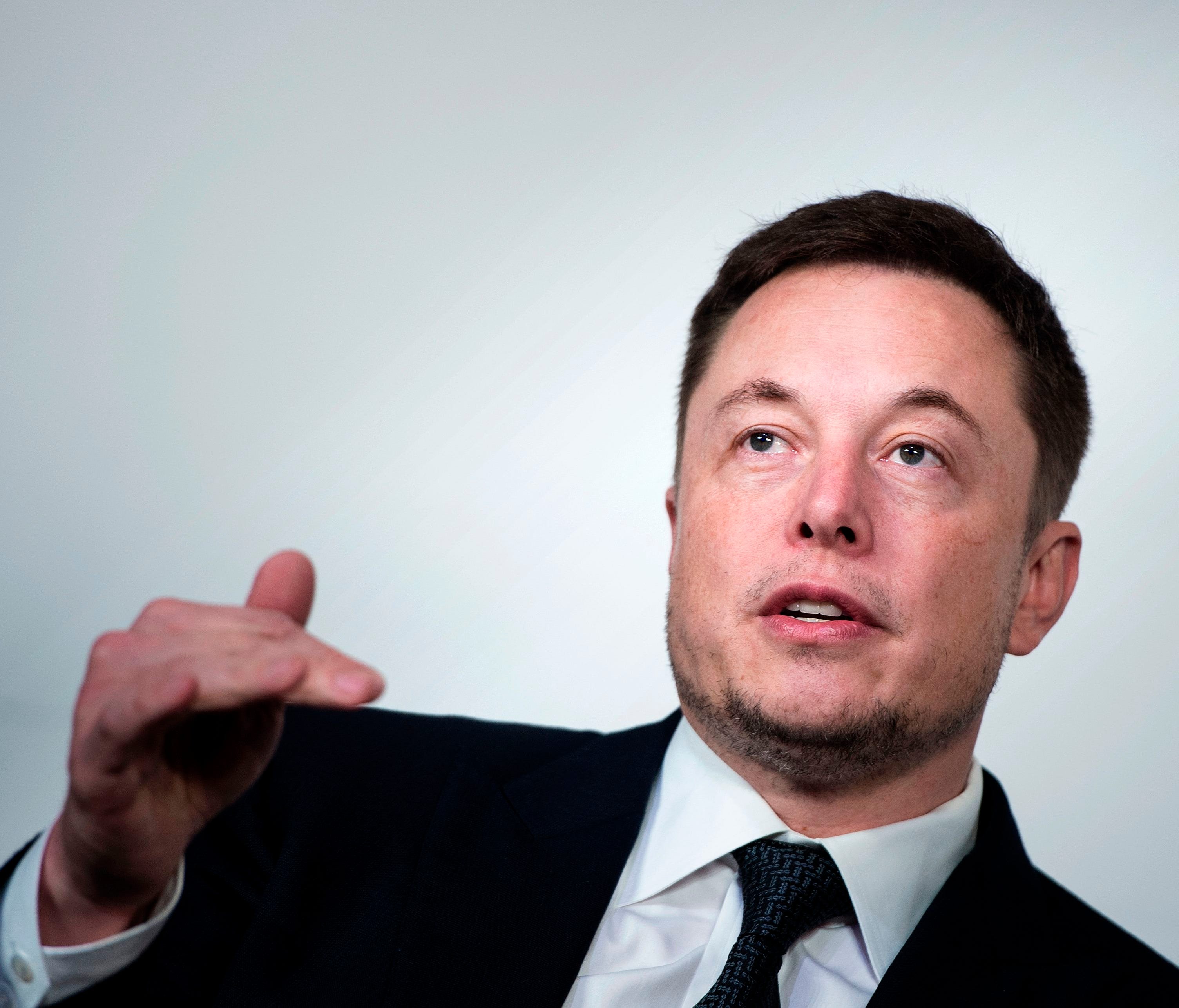 This file photo taken on July 19, 2017 shows Elon Musk, CEO of SpaceX and Tesla,  during the International Space Station Research and Development Conference at the Omni Shoreham Hotel in Washington, DC. US entrepreneur Elon Musk said on July 20, 2017