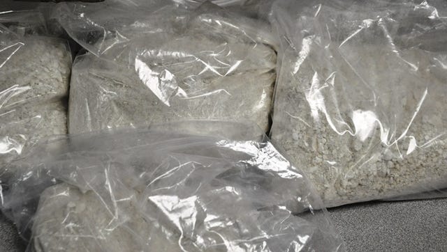 A photo of heroin seized by the U.S. Drug Enforcement Administration. Photo courtesy of the DEA.