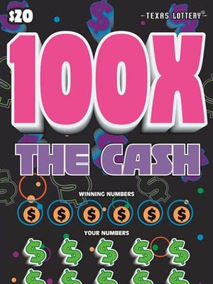 100X The Cash scratch ticket