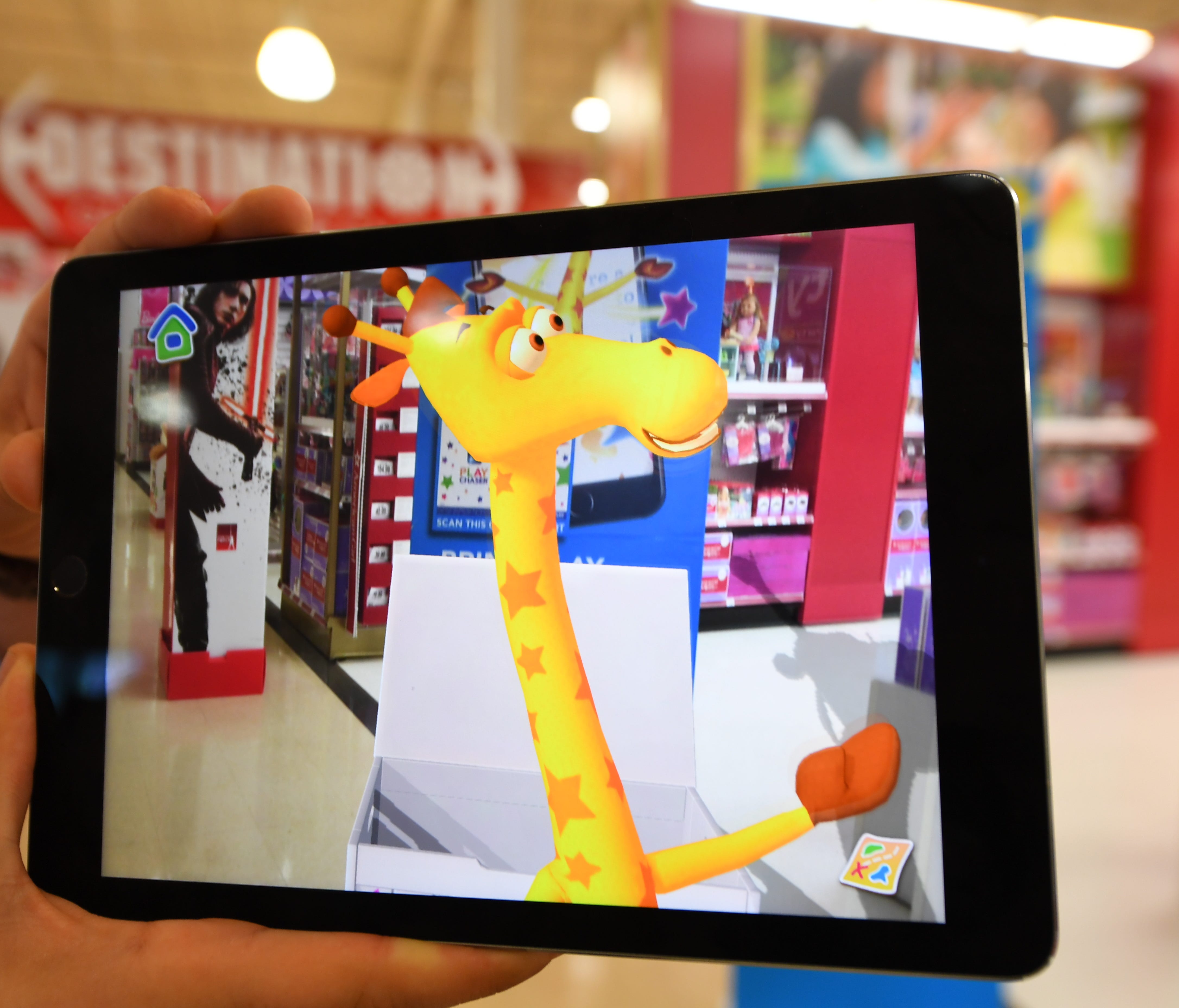 9/25/17 8:29:17 AM -- Totowa , NJ  --    PHOTOS EMBARGOED UNTIL 12:01am MONDAY 10/2/2017!!!       An exclusive peek at the toy store's new augmented reality in-store experience  The experience will allow shoppers, through their mobile devices, to be guided