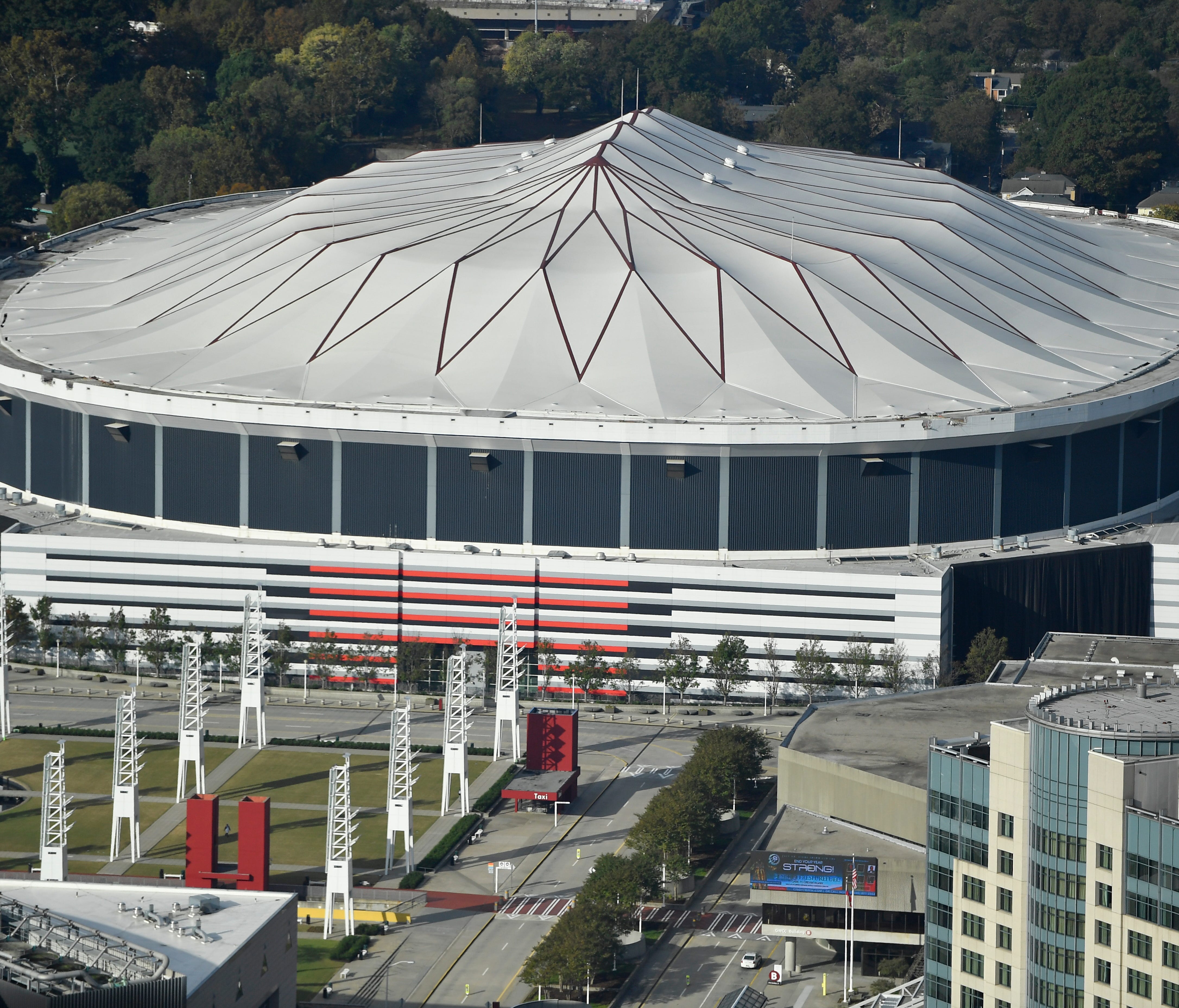 The Georgia Dome is seen on Nov. 1, 2017, in Atlanta.