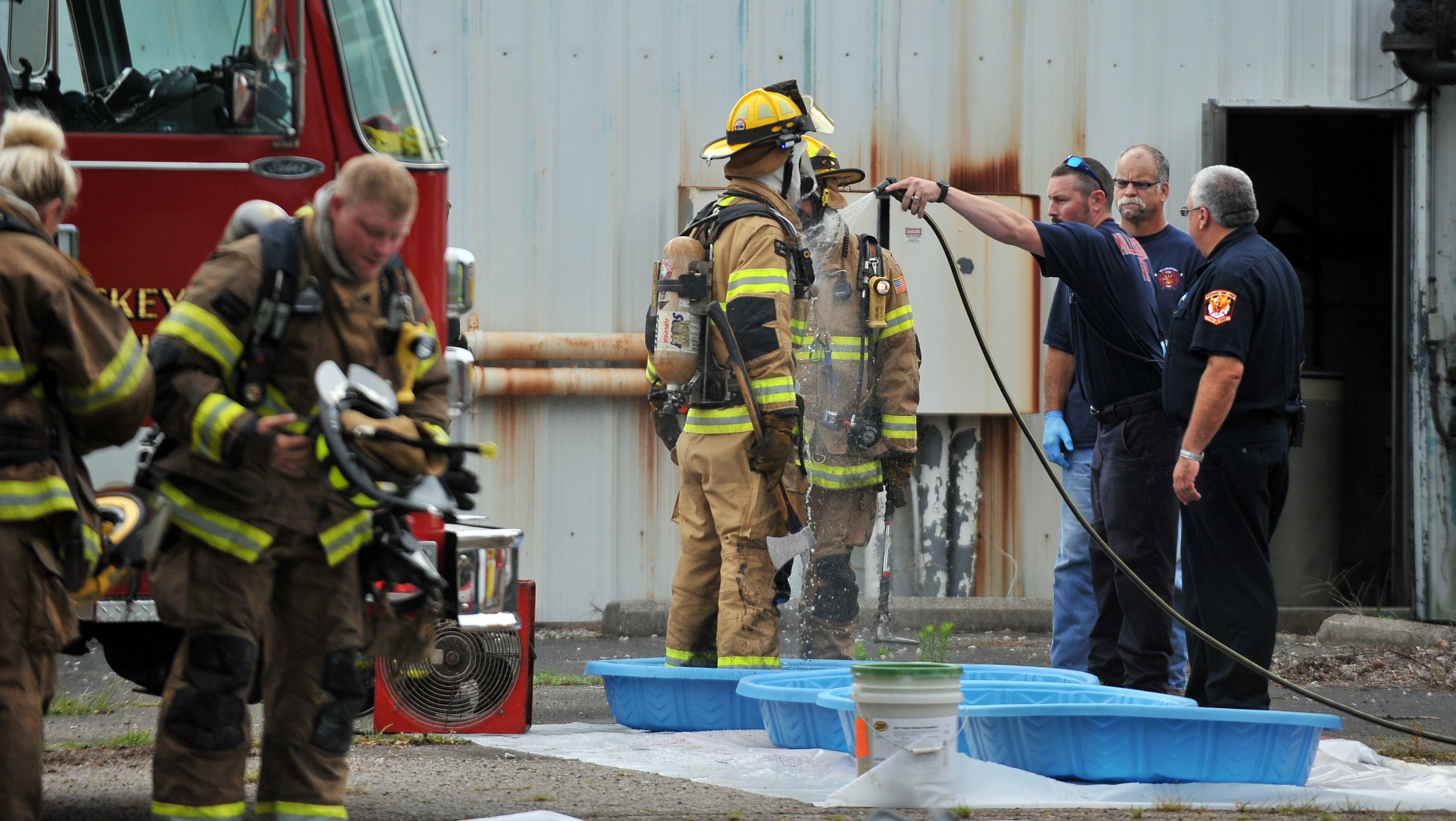 Firefighters investigate lithium battery fire