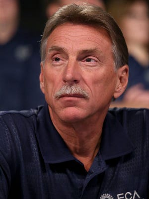 UAW Vice President Norwood Jewell at an event to mark the ceremonial beginning of its contract talks with Fiat Chrysler at the UAW-Chrysler National Training Center in Detroit on Tuesday, July 14, 2015. 
