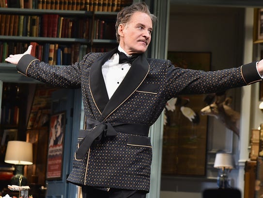 Kevin Kline during a curtain call for 'Present Laughter'