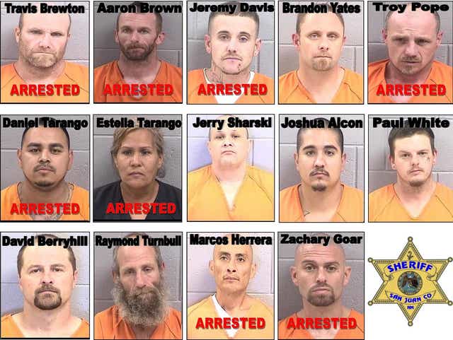 Police Arrest Eight In San Juan County Crime Ring