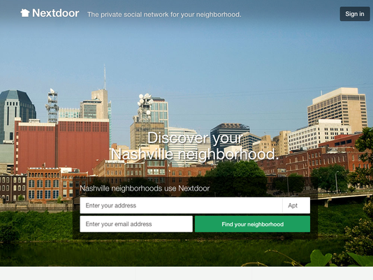 Nextdoor Hugely Popular In Nashville