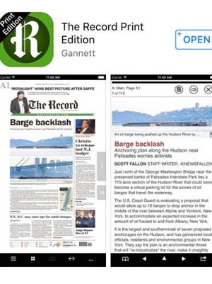 The Record Print Edition App  is available for iOS and Android