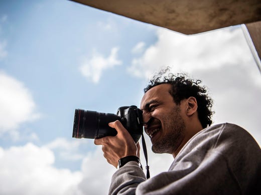 Egyptian photojournalist Mahmoud Abu Zeid, widely known