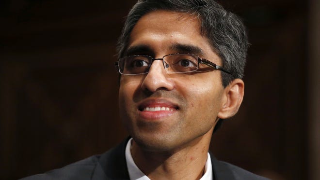 Vivek Murthy
FILE - In this Feb. 4, 2014, photo, U.S. Surgeon General appointee Vivek Murthy appears on Capitol Hill in Washington. (AP Photo/Charles Dharapak, File)