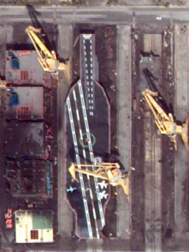 Iranians Up To No Good With U S Aircraft Carrier Mock Up
