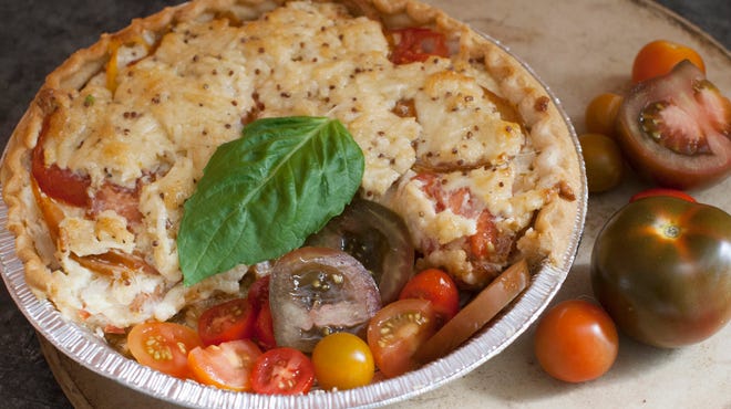 Tomato Pie is a classic Southern dish made in summer when the tomato plants are heavy with ripe fruit.