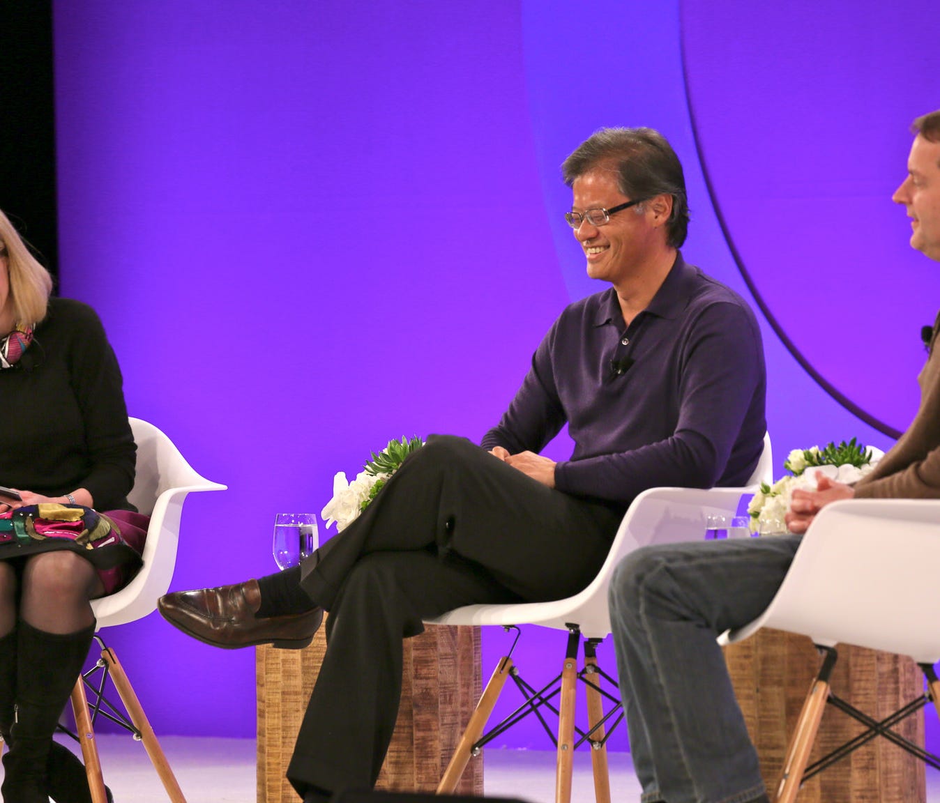 Yahoo CEO Marissa Mayer interviewed company co-founders Jerry Yang and David Filo recently.