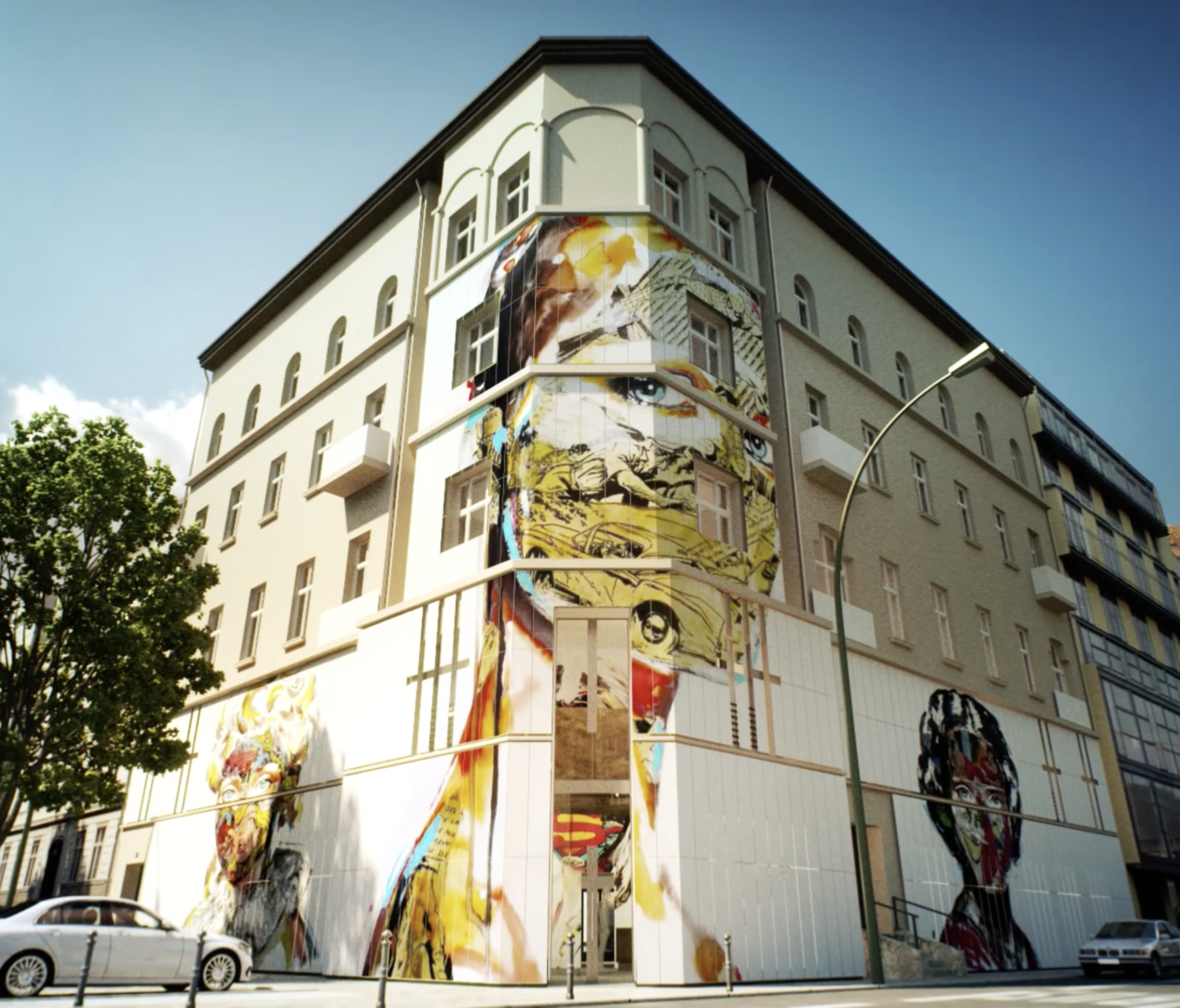 The façade of the building will offer murals in an effort to keep street and urban art outside.