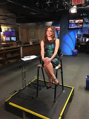 Cathy Areu, pictured on set at Fox News before an on-air appearance, will appear at Florida State University on Monday, March 6.