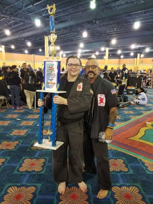 Lilah Fulwood and Master Fred LaSala at I.S.K.A. US Open World Championship