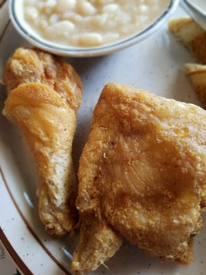 Bangie's Cafe is well known for their fried chicken, which is light and airy-crisp.