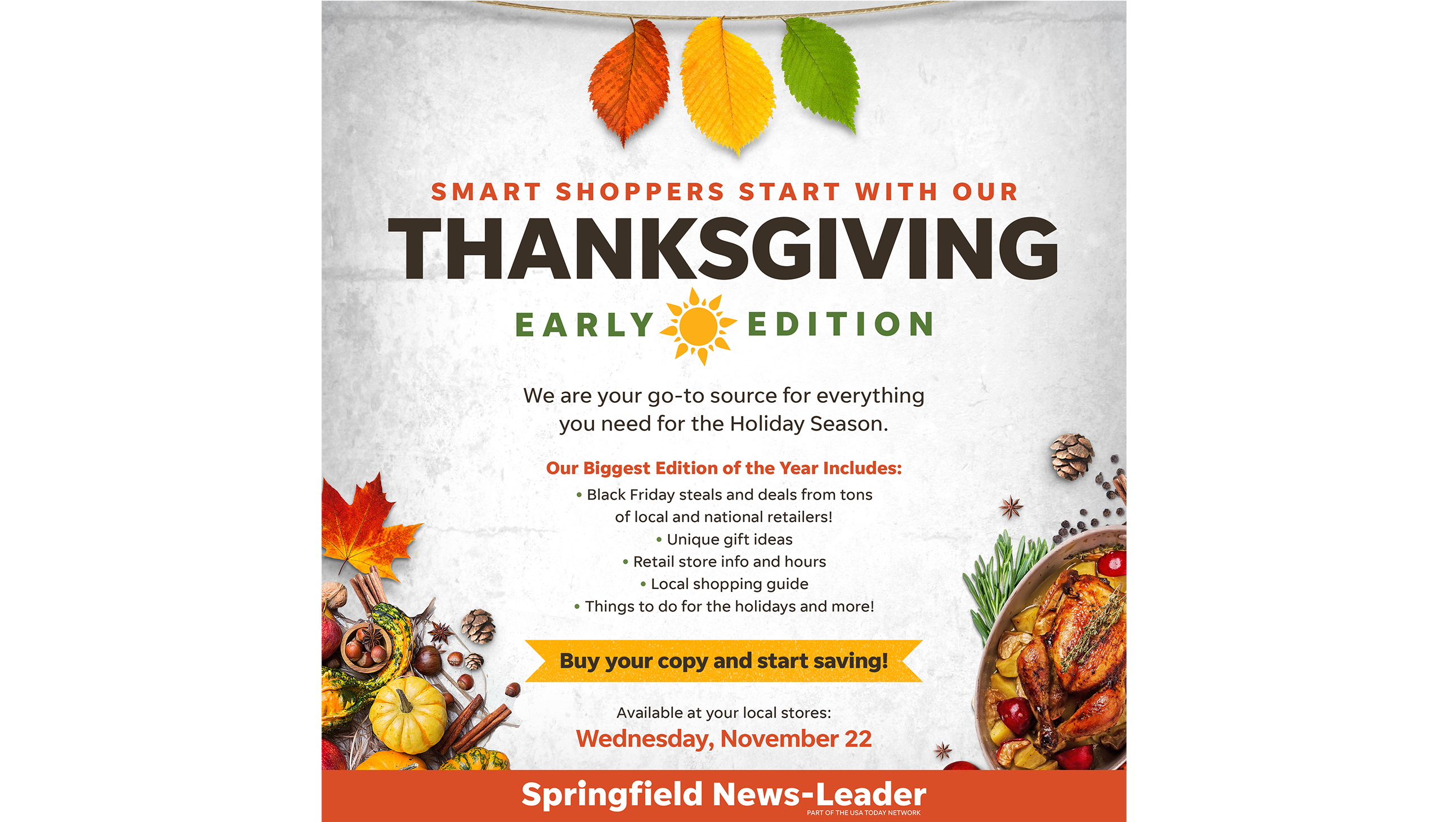 Don T Miss This Year S Thanksgiving Day News Leader Newspaper