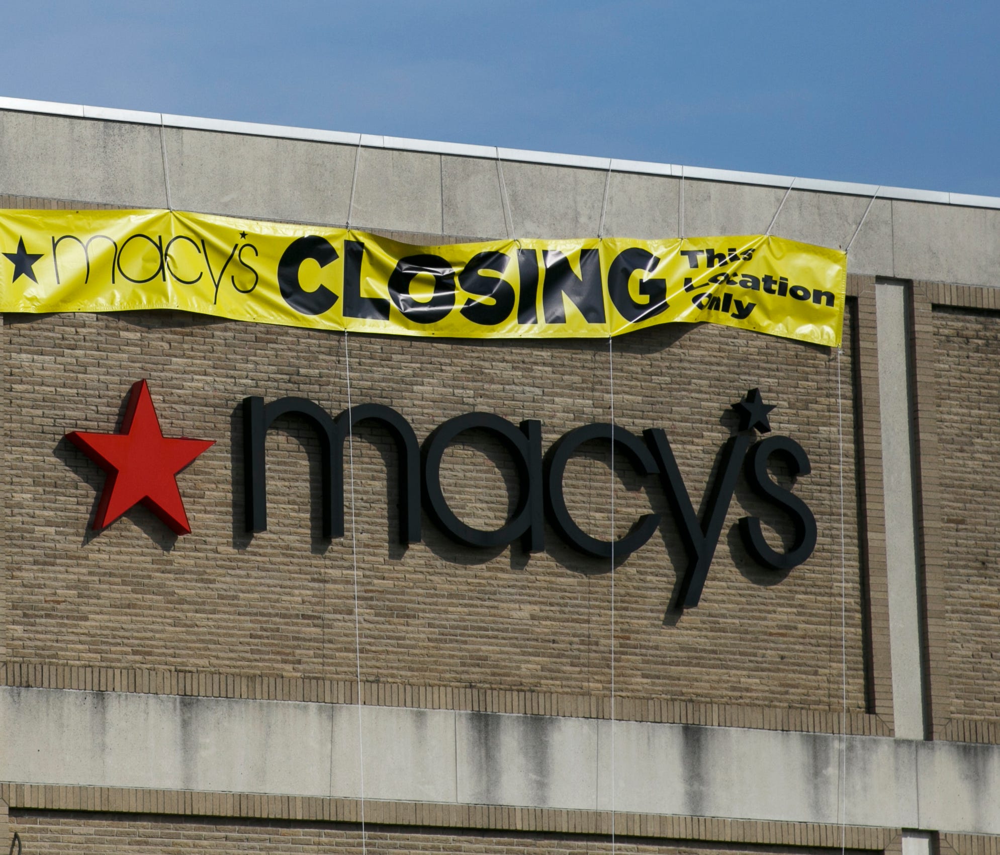 A sign on the side of a Macy's in Ohio in 2015.