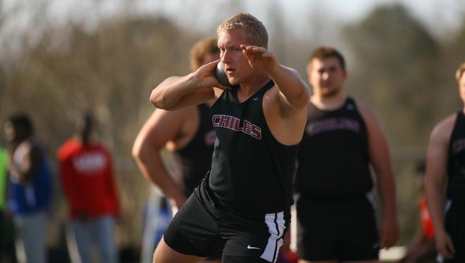 Chiles junior Jordan Poole is a favorite to score big at state in discus and shot put. The boys team is trying for three 3A state titles in a row.