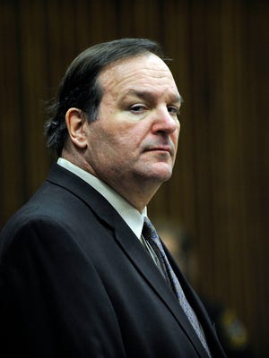 
Bob Bashara is in court for the murder of his wife, Jane, in the third week of the trial,. 
