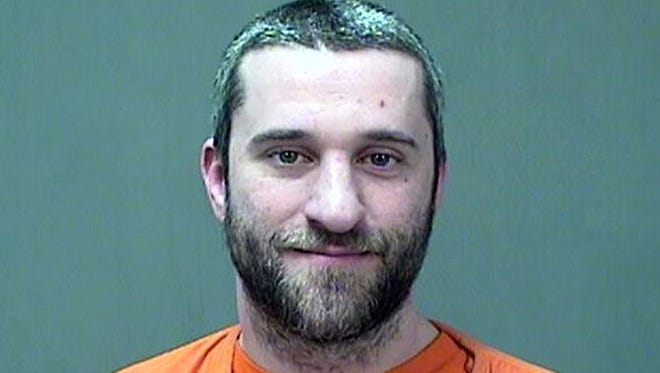 Dustin Diamond, who played Screech in the 1990s TV show 'Saved by the Bell,' in jail in December 2014 in Wisconsin.