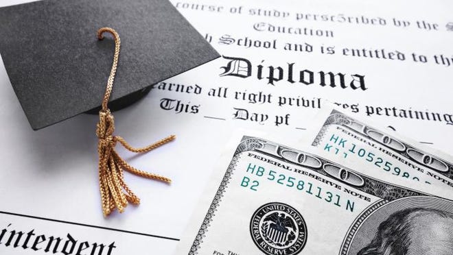 The average student loan burden for a 2015 college graduate tops $35,000.