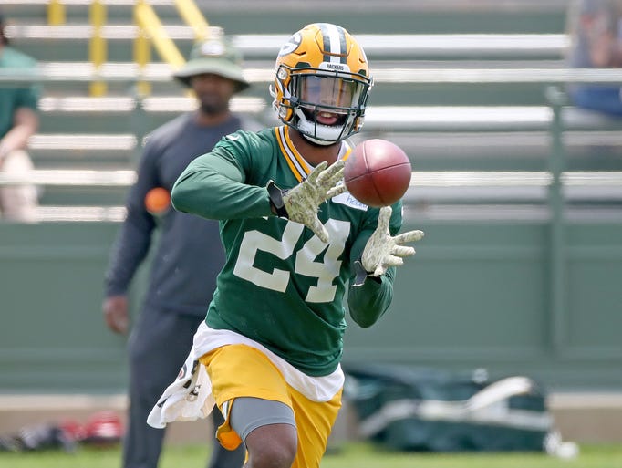 Green Bay Packers cornerback Quinten Rollins (24) during