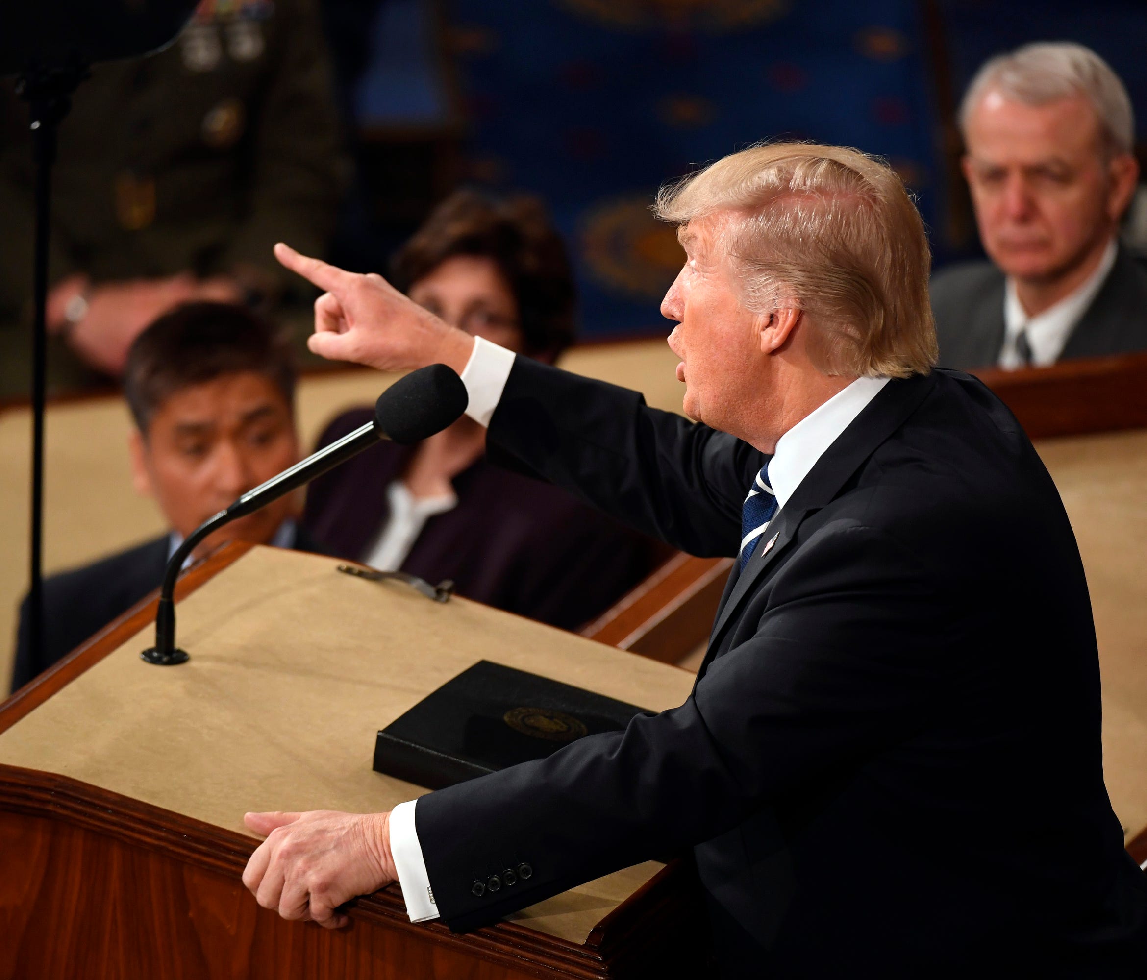 President Trump speaks before a joint session of Congress on Feb. 28, 2017.