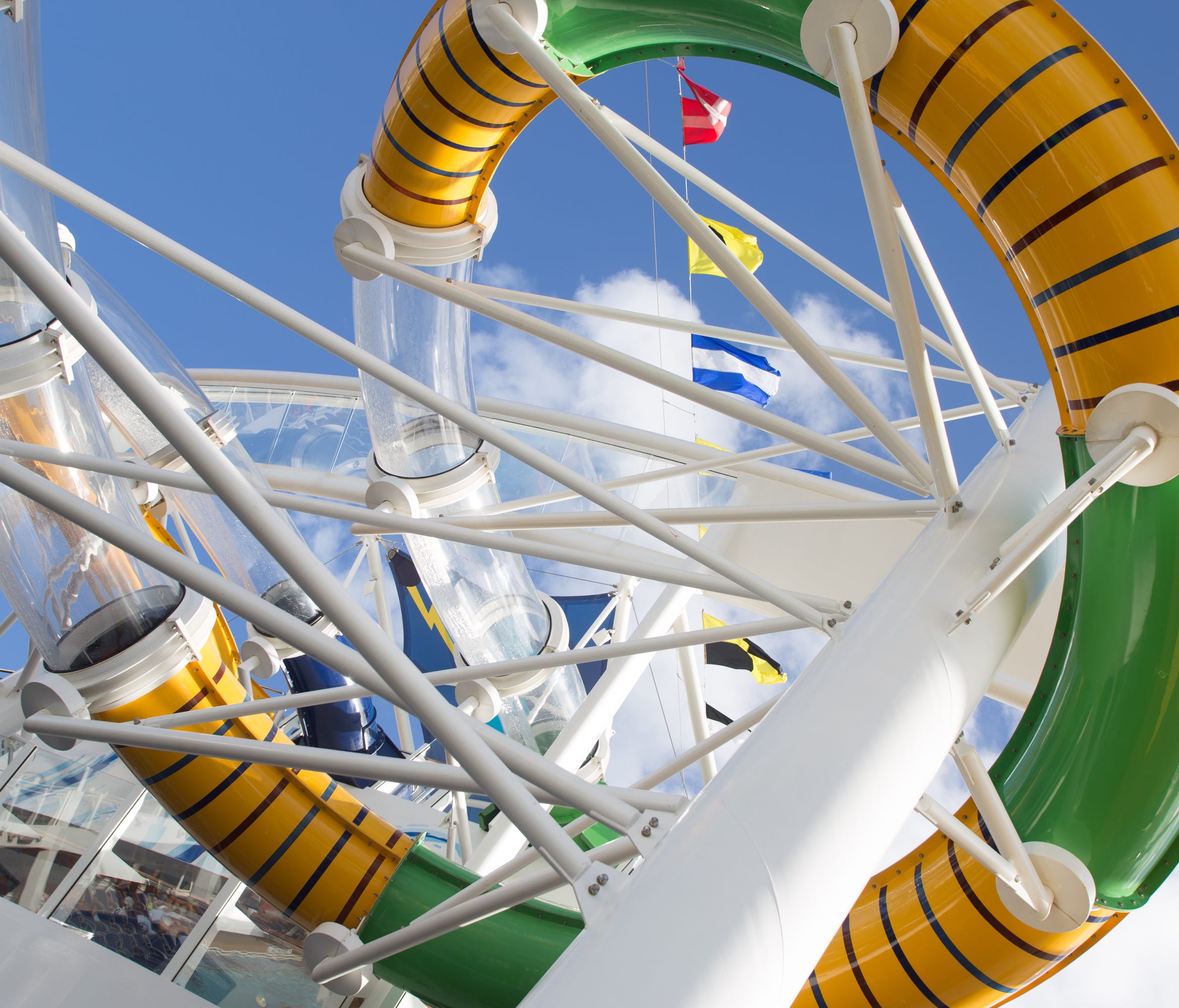 It is the first Royal Caribbean ship to feature full-scale water slides ...