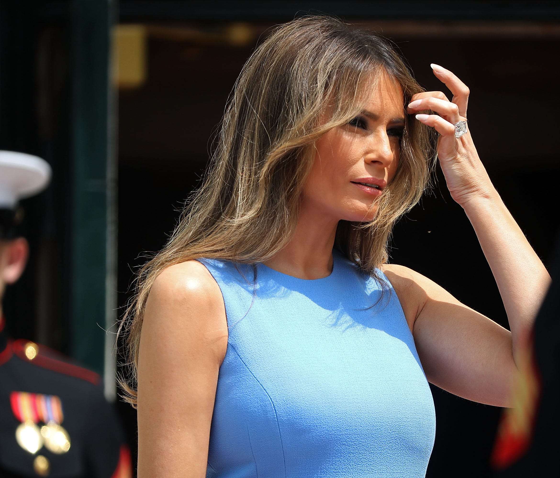 First lady Melania Trump at the White House June 19, 2017.