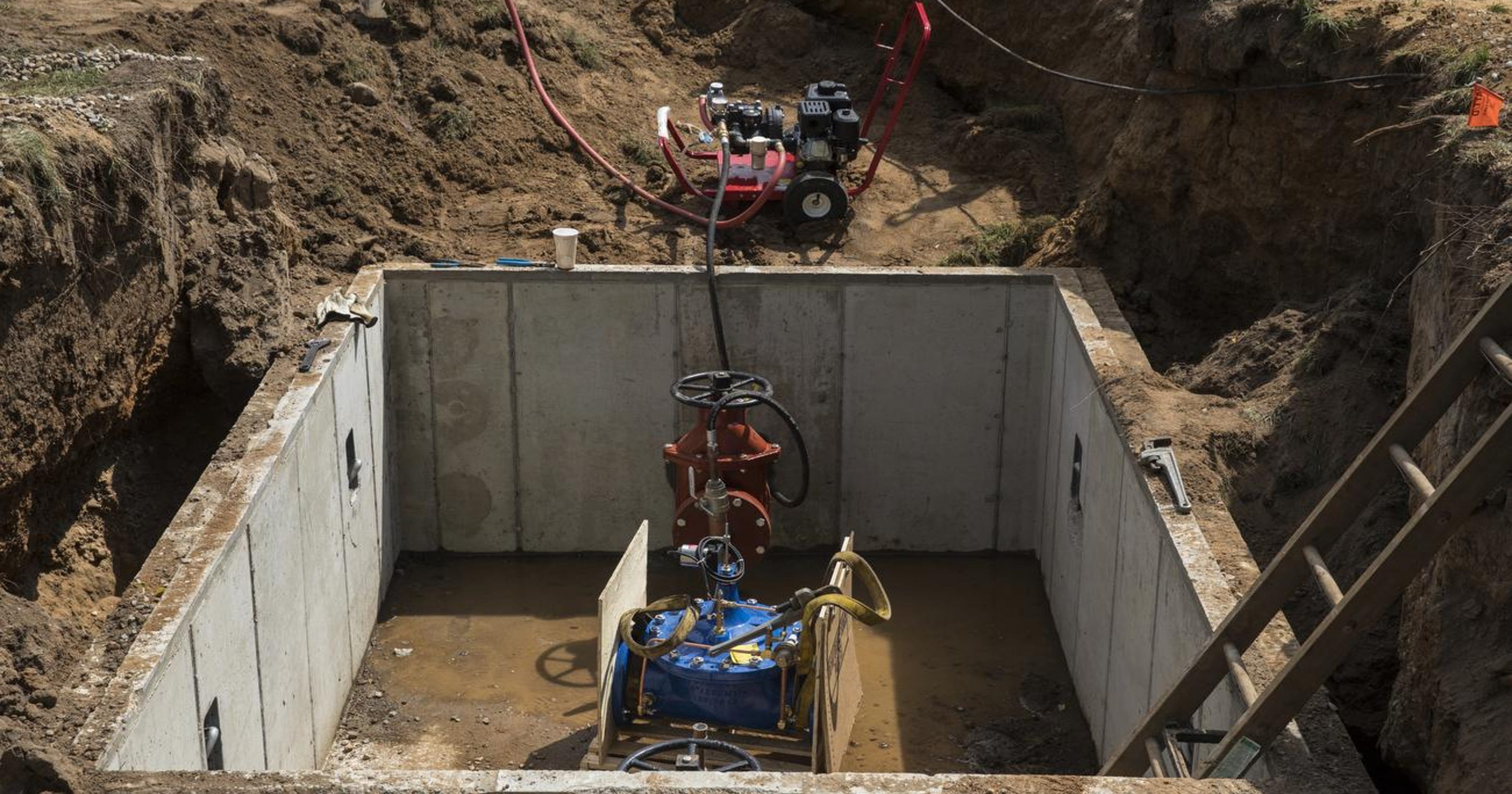 Contaminated groundwater plume from landfill moves, shrinks