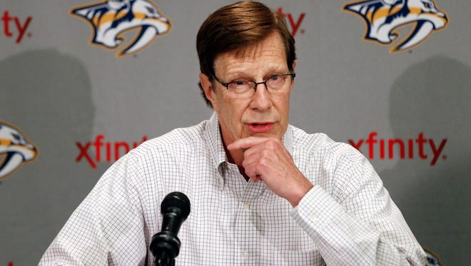 Nashville Predators general manager David Poile is trying to beef up his team's offense.