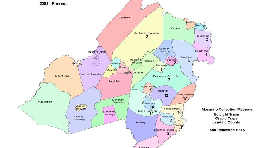 Morris County details towns most likely to have Zika-carrying mosquitos