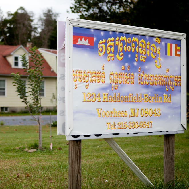 The Khmer Buddhist Humanitarian Association, a Cambodian religious order, is seeking variances to build a Buddhist temple and community center, as well as a meditation area with four gardens, on this lot at 1234 Berlin Road in Voorhees.
