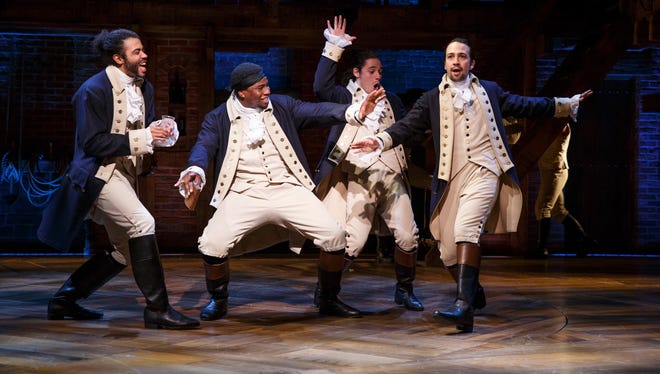 A scene from the Broadway musical 'Hamilton'
