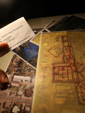 A business card was left behind by "Mike Miller" who said he was with an Atlanta development company seeking to do business in Tallahassee.