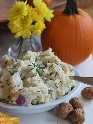 Deviled mashed potatoes. We started by creating a master recipe for basic, buttery-creamy mashed potatoes that are delicious just as they are. We also offer you six ways to jazz up our basic recipe.