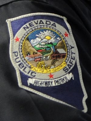 A file photo of a Nevada Highway Patrol trooper's patch. Authorities cracked down on car accidents in Nevada, but say no fatalities were reported despite Burning Man.