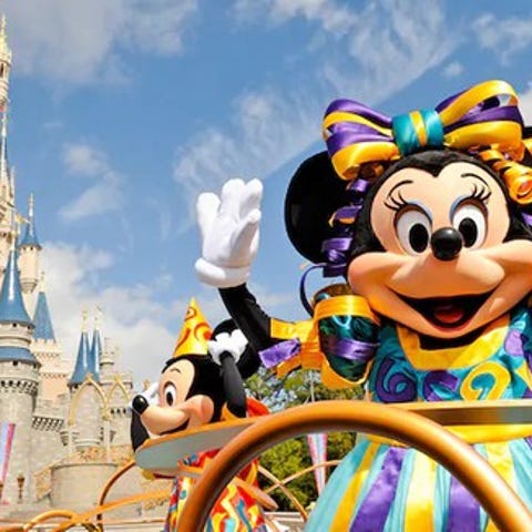 Minnie Mouse character with Disney World's...