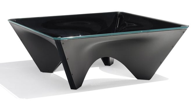 This Washington Corona aluminum coffee table by Adjaye is archi-tecture for your home. The bronze version could cost as much as a car.