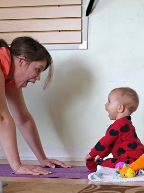 Mom And Baby Yoga Bonding Time