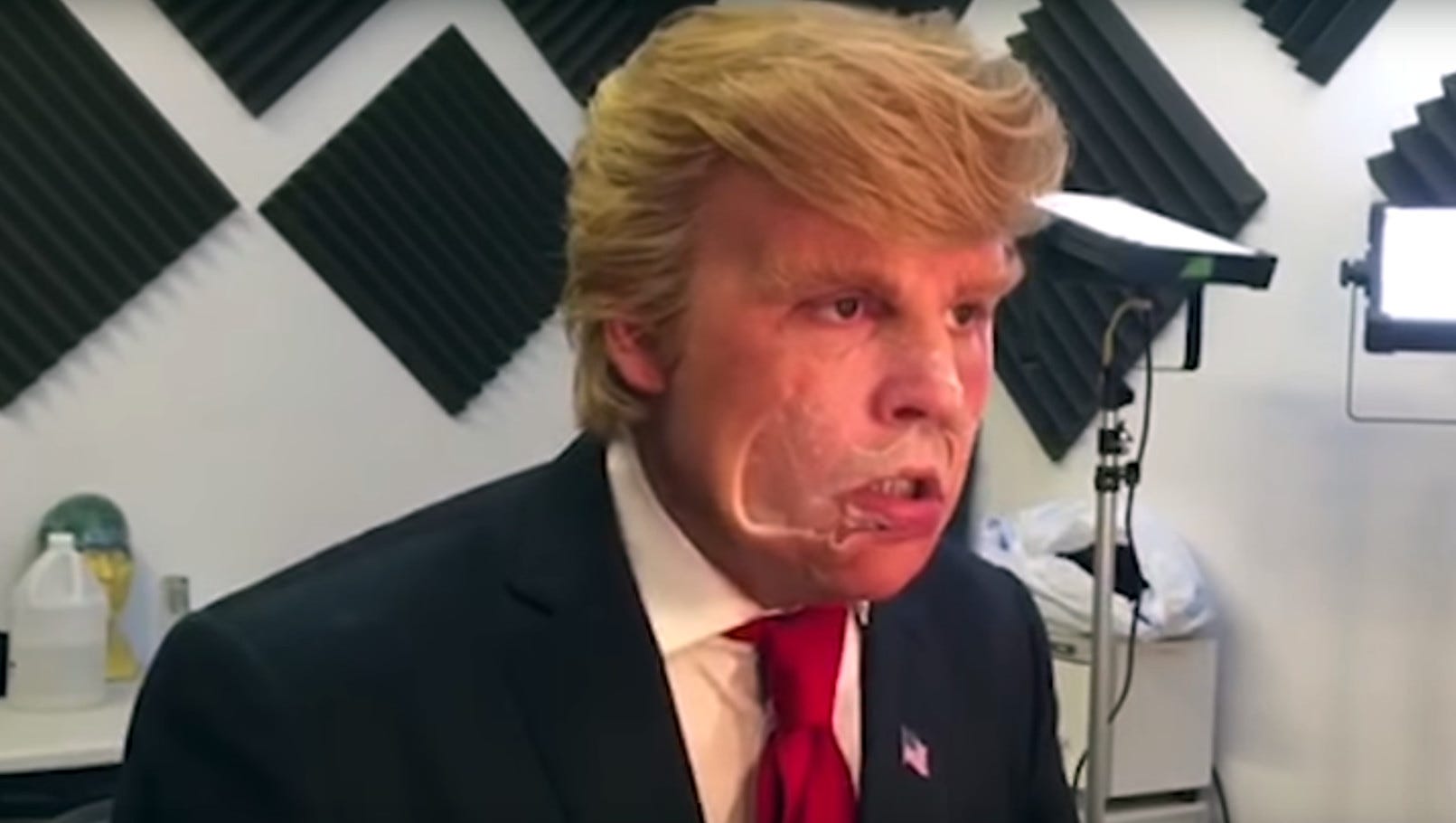 Watch Johnny Depp Peels Off His Donald Trump Makeup