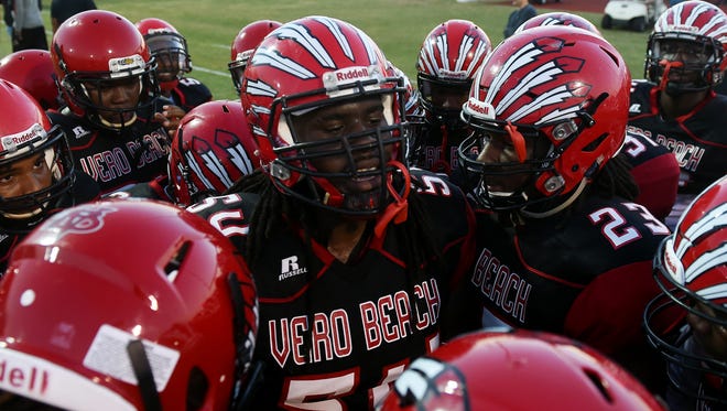 Joe Pinkos predicts Leonerd Williams (54) and the Vero Beach Fighting Indians to win the Class 8A state title.